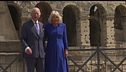 Carlo e Camilla al Colosseo