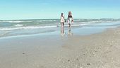 Prove d'estate in spiaggia