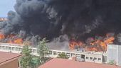 Viterbo, un rogo devasta l'ateneo