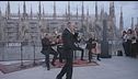 Lazza, concerto vista Duomo