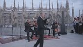 Lazza, concerto vista Duomo