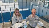 Nello spazio in sedia a rotelle