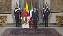 Il Papa al Quirinale da Mattarella