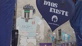 "Sequestrato" il murale di Maradona