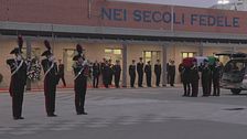 L'ultimo omaggio ai tre carabinieri
