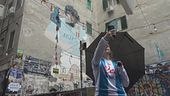 Via i teloni dal murale di Maradona
