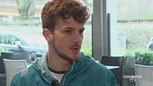 Matteo Zurloni e la sua arrampicata