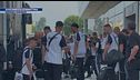 La partenza della Juventus per gli Stati Uniti