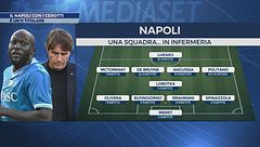 Il Napoli con i cerotti
