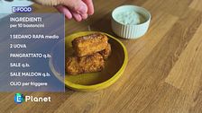 Bastoncini fritti di sedano rapa
