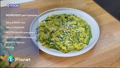 Pasta mista con crema di fagiolini