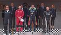 Il podio della seconda gara a Monaco