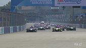La partenza della Gara 2 dell'E-Prix di Berlino