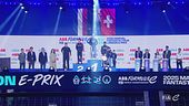 Il podio del Round 16 a Londra