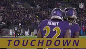 Touchdown dei Baltimore Ravens con Henry