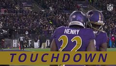 Touchdown dei Baltimore Ravens con Henry