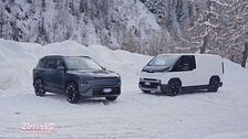 La prova di Kia EV5 e PV5 a Courmayeur