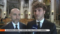 Eleonora Giorgi, l'addio dei figli Paolo e Andrea