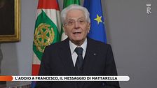 L'addio a Papa Francesco, il messaggio di Mattarella
