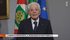 L'addio a Papa Francesco, il messaggio di Mattarella