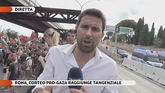 La manifestazione pro-Gaza a Roma
