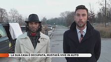 La sua casa è occupata, Mustafà vive in auto