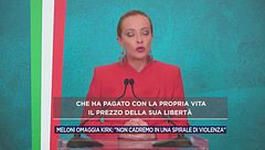 Meloni omaggia Kirk: "Non cadremo in una spirale di violenza"