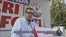 Pontida: Matteo Salvini ricorda Charlie Kirk
