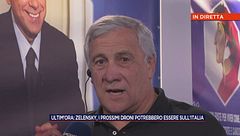 Possibili droni russi sull'Italia: parla il ministro Tajani