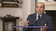 Di Pietro, il sì alla Riforma della giustizia che non ti aspetti