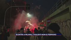 Scontri a Milano, i violenti non si fermano