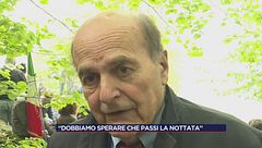 Bersani: "Dobbiamo sperare che passi la nottata"
