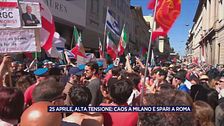 25 aprile, alta tensione: caos a Milano e spari a Roma