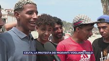 Ceuta, la protesta dei migranti: "Vogliamo asilo"
