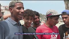 Ceuta, la protesta dei migranti: "Vogliamo asilo"