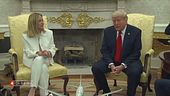 Giorgia Meloni e Donald Trump