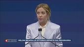 Giorgia Meloni all'assemblea generale di Confindustria