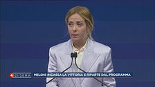 Giorgia Meloni all'assemblea generale di Confindustria