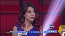 Maria Federica al gioco finale