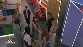 L'ingresso di Manila Nazzaro e Stefano Oradei e Irma e Lucia Testa