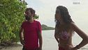 Dino Giarrusso, Ahlam El Brinis e i primi momenti su Ultima Spiaggia