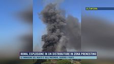 Roma, esplosione in un distributore in zona Prenestino