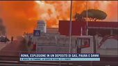Roma, esplosione in un deposito di gas, paura e danni