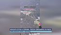 Nevicata estiva a Cervinia, fiocchi coreografici in paese