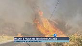 Incendi e paura nel territorio catanese