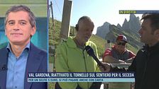 Val Gardena, riattivato il tornello sul sentiero per il Seceda