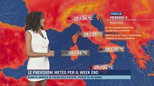 Le previsioni meteo per il week end