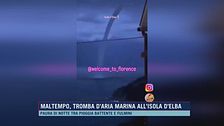 Maltempo, tromba d'aria marina all'Isola d'Elba