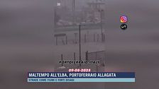 Maltempo all'Elba, Portoferraio allagata