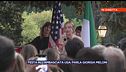 Giorgia Meloni in diretta dall'ambasciata statunitense